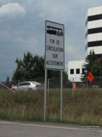 Panneau Autobus CITL Fin de la circulation sur l'acc�tement sign