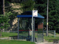 Panneau d'arr�t d'autobus CRT Lanaudi�re - MRC d'Autray bus stop sign