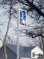 Panneau d'arr�t d'autobus CIT du Sud-Ouest CITSO bus stop sign