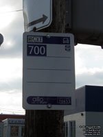 Panneau d'arr�t d'autobus CIT Sorel-Varennes CITSV bus stop sign