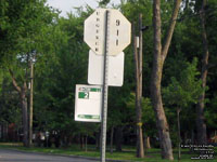 Panneau d'arr�t d'autobus CTJM bus stop sign