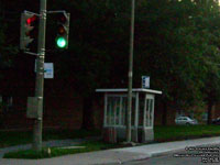 Panneau d'arr�t d'autobus Metropolitain Provincial and STM bus stop sign