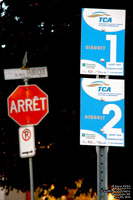 Panneau d'arr�t TCA MRC de Montmagny bus stop sign