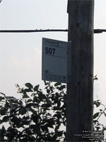 Panneau d'arr�t du transport collectif MRC de Joliette bus stop sign