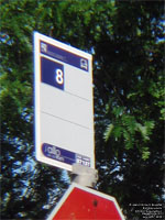 Panneau d'arr�t d'autobus MRC L'Assomption bus stop sign