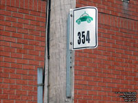 Panneau d'arr�t Taxibus Victoriaville bus stop sign