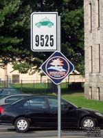 Panneaux d'arr�t Taxibus Victoriaville + Transport Collectif MRC de L'�rable bus stop signs