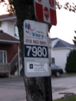 Panneau d'arr�t Transport Vas-Y stop sign