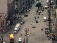 Winnipeg Transit buses on Portage Avenue