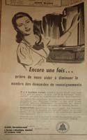 Encore une fois... pri�re de nous aider � diminuer le nombre des demandes de renseignements, Bell - L'Action catholique, 1946