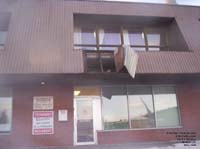 Torn roof at centre Mailloux, Qu�bec,QC