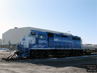 GMTX 2671 - GP38-2 (exxxx-LLPX 2050, exxx-CSXT 9661, exx-CSXT 2180, ex-SBD 2180, nee SBD 6271 - at the Aluminerie de B�cancour)