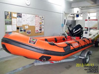 R�gie incendie r�gion de Coaticook Zodiac Boat, Coaticook, Quebec