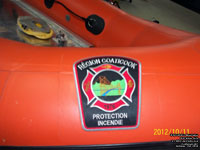 R�gie incendie r�gion de Coaticook Zodiac Boat, Coaticook, Quebec